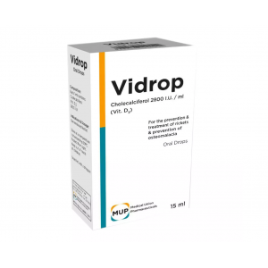 VIDROP 2800 IU / ML ( CHOLECALCIFEROL = VITAMIN D3 ) ORAL DROPS 15 ML